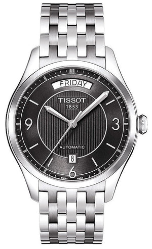 Tissot T Classic T One Automatic Black Dial Silver Steel Strap Watch For Men - T038.430.11.057.00 Buy Now By Tissot