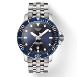 Tissot T Sport Seastar 1000 Powermatic Silicium Blue Dial Silver Steel Strap Watch For Men - T120.407.11.041.01 Buy Now By Tissot