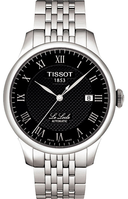 Tissot Le Locle Automatic Black Dial Silver Steel Strap Watch For Men - T41.1.483.53 Buy Now By Tissot