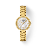Tissot Flamingo Mother of Pearl White Dial Gold Steel Strap Watch For Women - T094.210.33.111.00 Buy Now By Tissot