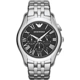 Emporio Armani Classic Chronograph Black Dial Silver Steel Strap Watch For Men - AR1786 Buy Now By Emporio Armani