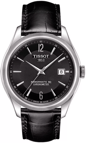 Tissot Ballade Powermatic 80 Cosc Black Dial Black Leather Strap Watch For Men - T108.408.16.057.00 Buy Now By Tissot