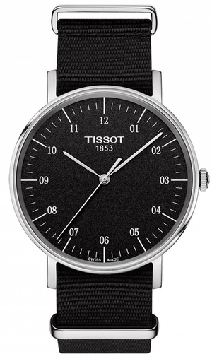 Tissot Everytime Medium Black Dial Black NATO Strap Watch For Men - T109.410.17.077.00 Buy Now By Tissot