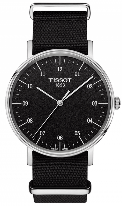 Tissot Everytime Medium Black Dial Black NATO Strap Watch For Men - T109.410.17.077.00 Buy Now By Tissot