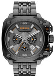 Diesel BAMF Chronograph Gray Dial Gray Steel Strap Watch For Men - DZ7344 Buy Now By Diesel