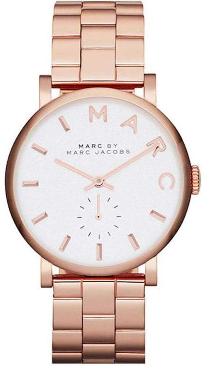 Marc Jacobs Baker White Dial Rose Gold Steel Strap Watch for Women - MBM3244 Buy Now By Marc Jacobs