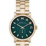 Marc Jacobs Baker Green Dial Gold Steel Strap Watch for Women - MBM3245 Buy Now By Marc Jacobs