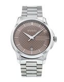 Gucci G Timeless Brown Dial Silver Steel Strap Watch For Men - YA126445 Buy Now By Gucci