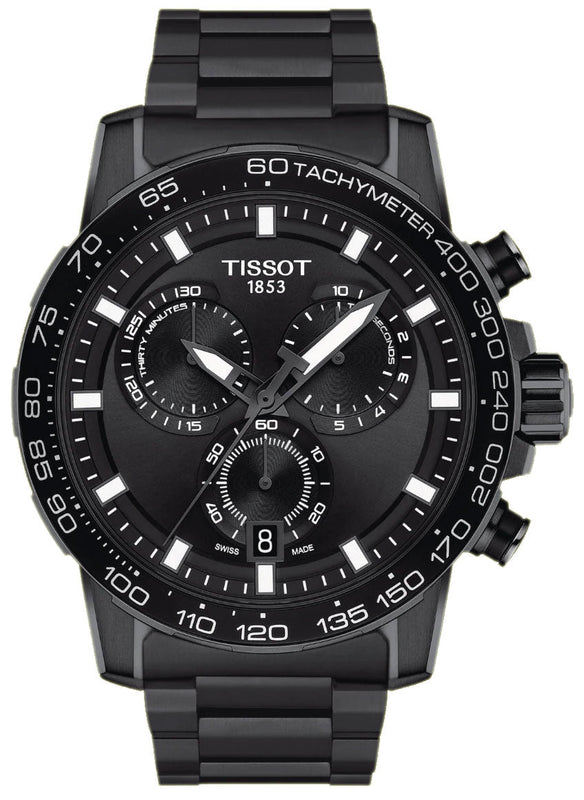 Tissot Supersport Chrono Black Dial Black Steel Strap Watch For Men - T125.617.33.051.00 Buy Now By Tissot