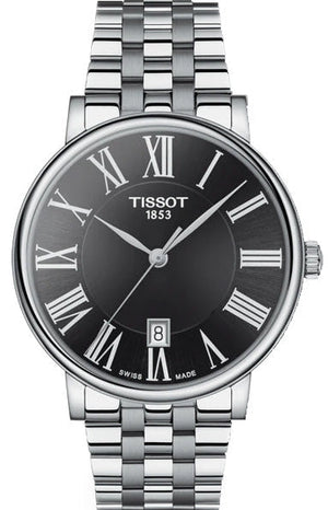 Tissot Carson Premium Black Dial Silver Steel Strap Watch For Men - T122.410.11.053.00 Buy Now By Tissot