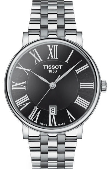 Tissot Carson Premium Black Dial Silver Steel Strap Watch For Men - T122.410.11.053.00 Buy Now By Tissot
