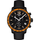 Tissot T Sport Quickster Chronograph Black Dial Black Rubber Strap Watch For Men - T095.417.36.057.01 Buy Now By Tissot