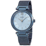 Guess Soho Diamonds Blue Dial Blue Mesh Bracelet Watch For Women - W0638L3 Buy Now By Guess