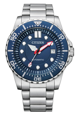 Citizen Promaster Mechanical Blue Dial Silver Steel Strap Watch For Men - NJ0121-89L Buy Now By Citizen