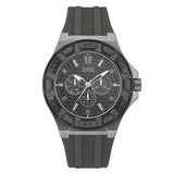 Guess Force Grey Dial Grey Rubber Strap Watch For Men - W0674G8 Buy Now By Guess