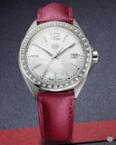 Tag Heuer Formula 1 Quartz Mother of Pearl Dial Red Leather Strap Watch for Women - WBJ131A.FC8253 Buy Now By Tag Heuer