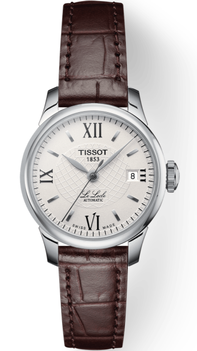 Tissot Le Locle Automatic Lady Silver Dial Brown Leather Strap Watch For Women - T41.1.113.77 Buy Now By Tissot