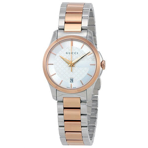 Gucci G Timeless Silver Dial Two Tone Steel Strap Watch For Women - YA126564 Buy Now By Gucci