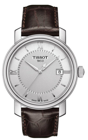 Tissot T Classic Bridgeport Silver Dial Brown Leather Strap Watch For Men - T097.410.16.038.00 Buy Now By Tissot