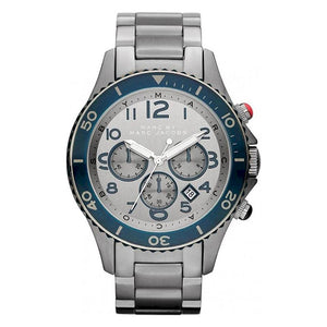 Marc Jacobs Rock Chronograph Silver Dial Silver Steel Strap Watch for Men - MBM5028 Buy Now By Marc Jacobs