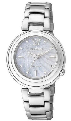 Citizen Eco Drive Silver Stainless Steel Strap Watch For Women - EM0331-52 Buy Now By Citizen
