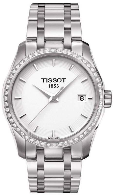 Tissot T Trend Couturier Lady White Dial Watch For Women - T035.210.61.011.00 Buy Now By Tissot