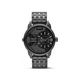 Diesel Mini Daddy Dual Time Black Dial Black Stainless Steel Strap Watch For Men - DZ7316 Buy Now By Diesel