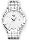 Tissot T Classic Tradition White Dial Silver Steel Strap Watch For Men - T063.610.11.037.00 Buy Now By Tissot