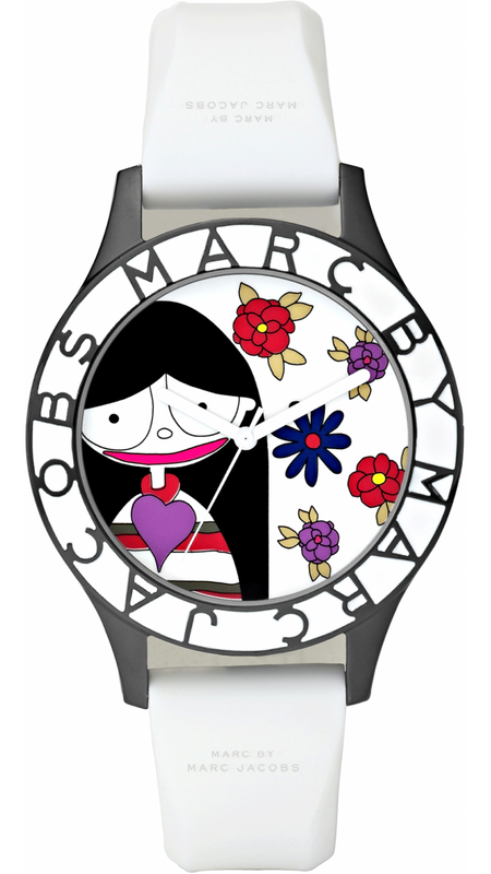 Marc Jacobs Miss Marc Flower White Dial White Silicone Strap Watch for Women - MBM5513 Buy Now By Marc Jacobs