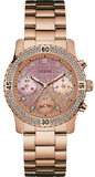 Guess Confetti Pink Dial Rose Gold Steel Strap Watch For Women - W0774L3 Buy Now By Guess