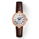 Tissot Bellissima Automatic Silver Dial Brown Leather Strap Watch For Women - T126.207.36.013.00 Buy Now By Tissot