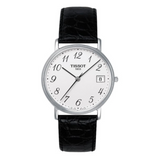 Tissot T Classic Desire White Dial Black Leather Strap Watch For Men - T52.1.421.12 Buy Now By Tissot