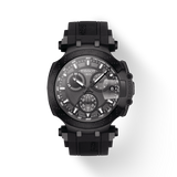 Tissot T Race Chronograph Anthracite Black Dial Black Silicone Strap Watch For Men - T115.417.37.061.03 Buy Now By Tissot