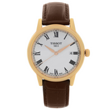 Tissot T Classic Carson White Dial Brown Leather Strap Watch For Men - T085.410.36.013.00 Buy Now By Tissot
