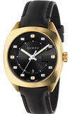 Gucci GG2570 Quartz Black Dial Black Leather Strap Watch For Women - YA142408 Buy Now By Gucci