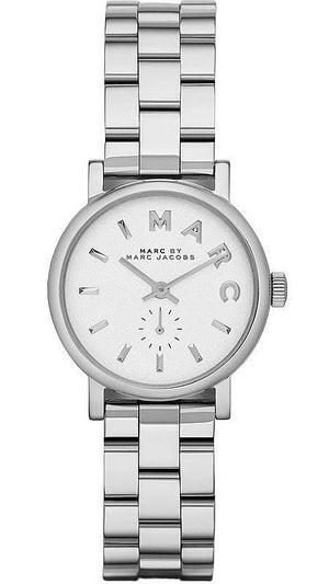 Marc Jacobs Baker White Dial Silver Steel Strap Watch for Women - MBM3246 Buy Now By Marc Jacobs