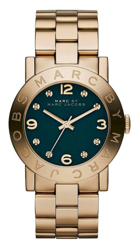 Marc Jacobs Amy Green Dial Gold Steel Strap Watch for Women - MBM8609 Buy Now By Marc Jacobs