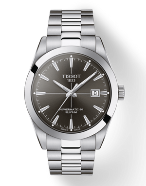 Tissot Gentleman Powermatic 80 Silicium Black Dial Silver Steel Strap Watch For Men - T127.407.11.061.01 Buy Now By Tissot