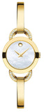 Movado Rondiro Mother of Pearl Dial Gold Steel Strap Watch For Women - 0606889 Buy Now By Movado