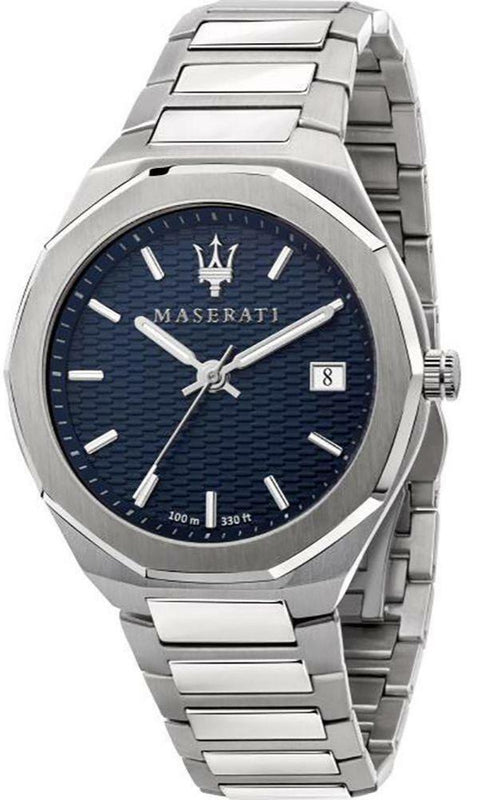 Maserati Stile Blue Dial Silver Steel Strap Watch For Men - R8853142006 Buy Now By Maserati