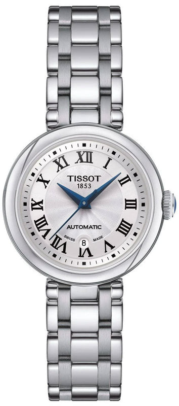 Tissot Bellissima Automatic Silver Dial Silver Steel Strap Watch For Women - T126.207.11.013.00 Buy Now By Tissot