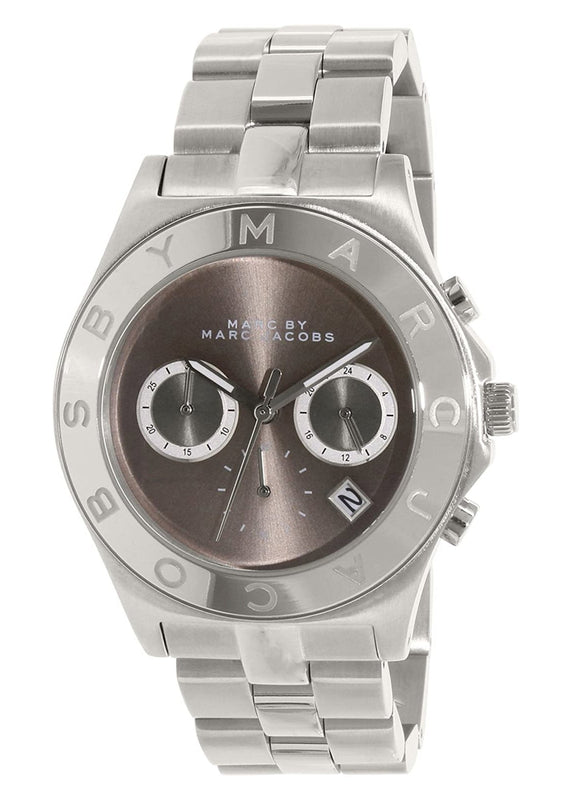 Marc Jacobs Blade Chronograph Brown Dial Silver Steel Strap Watch for Women - MBM8636 Buy Now By Marc Jacobs