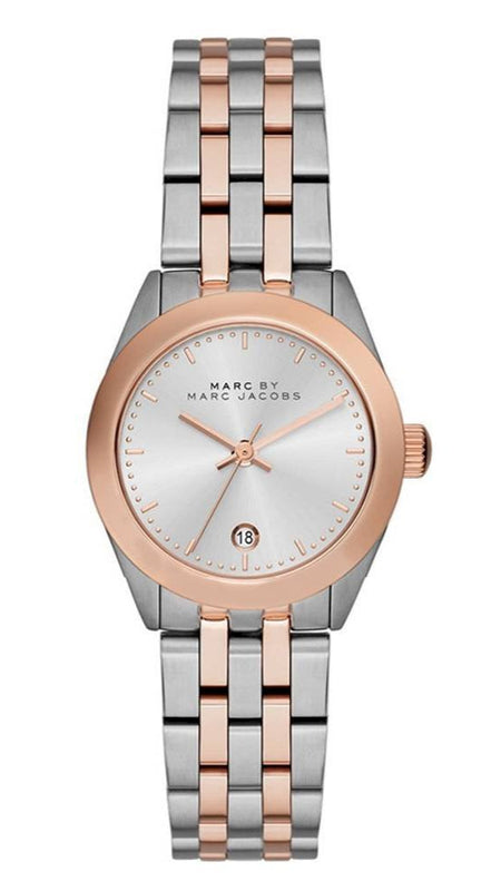 Marc Jacobs Peeker Silver Dial Two Tone Steel Strap Watch for Women - MBM3375 Buy Now By Marc Jacobs
