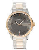 Gucci G Timeless Grey Dial Two Tone Steel Strap Watch For Men - YA126446 Buy Now By Gucci