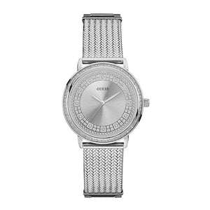 Guess Quartz Silver Dial Willow Stainless Steel Mesh Bracelet Watch For Women - W0836L2 Buy Now By Guess