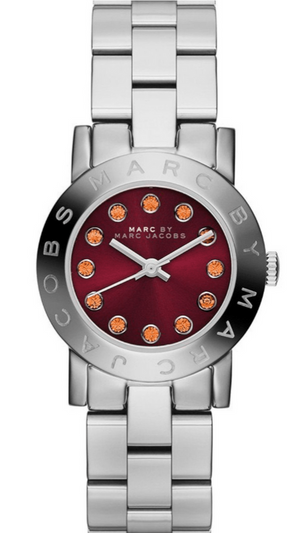 Marc Jacobs Amy Red Dial Silver Steel Strap Watch for Women - MBM3333 Buy Now By Marc Jacobs