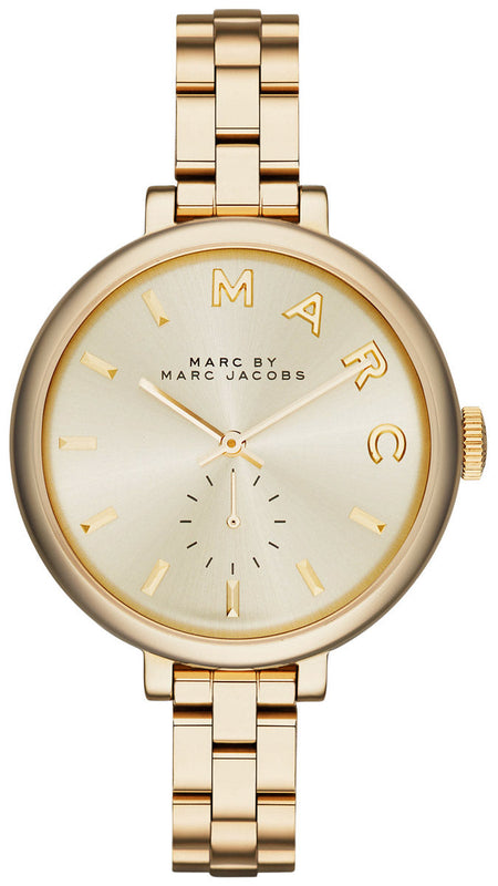 Marc Jacobs Sally Champagne Gold Dial Gold Steel Strap Watch for Women - MBM3363 Buy Now By Marc Jacobs