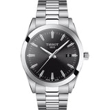Tissot Gentleman Black Dial Silver Steel Strap Watch For Men - T127.410.11.051.00 Buy Now By Tissot