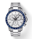 Tissot V8 Quartz T Sport Chronograph White Dial Silver Steel Strap Watch For Men - T106.417.11.031.00 Buy Now By Tissot