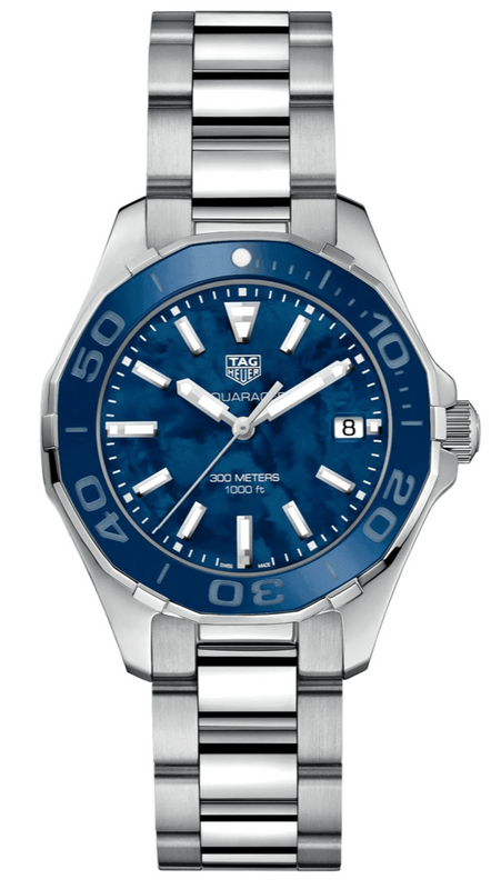 Tag Heuer Aquaracer Blue Dial Silver Steel Strap Watch for Women - WAY131S.BA0748 Buy Now By Tag Heuer